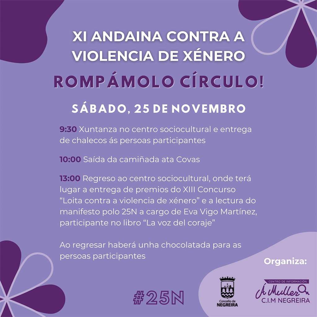 XI Andaina Contra a Violencia de Xénero en Negreira