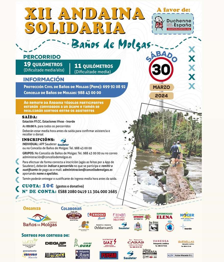 XII Andaina Solidaria  (2024) en Baños de Molgas