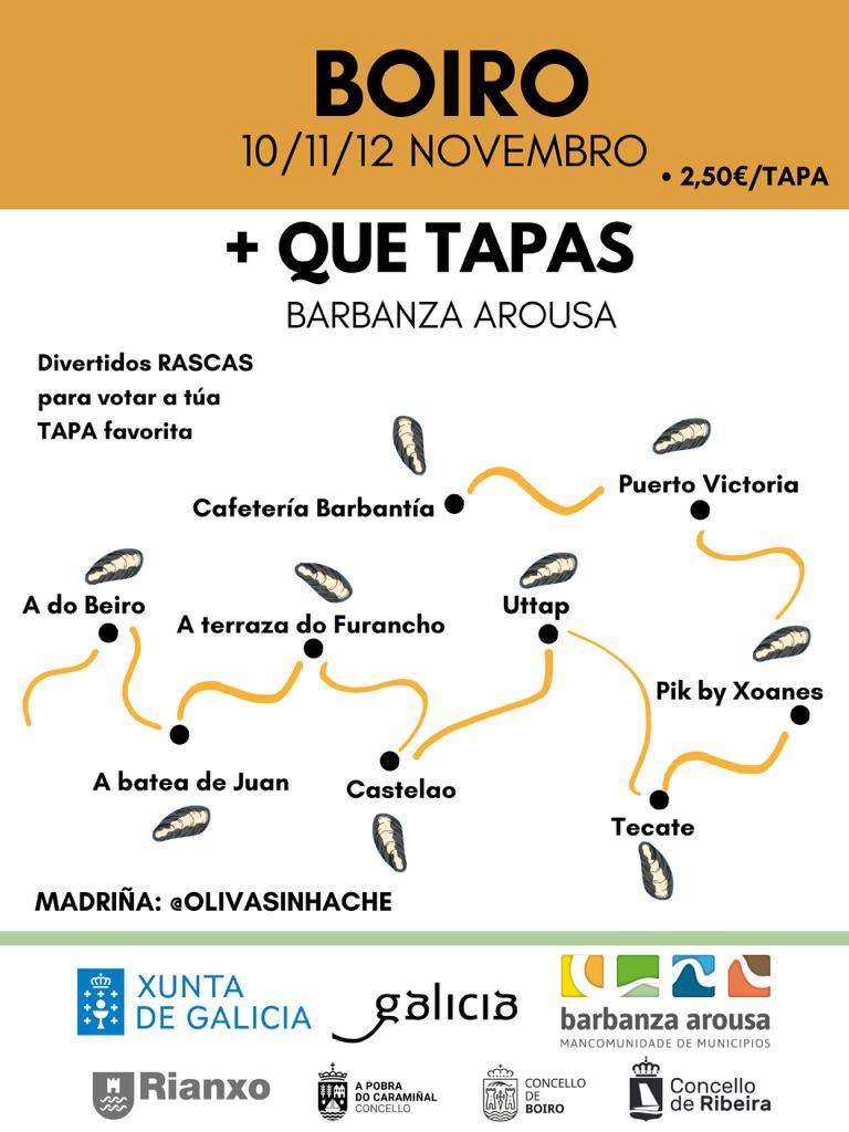 Barbanza Arousa + Q Tapas en Boiro