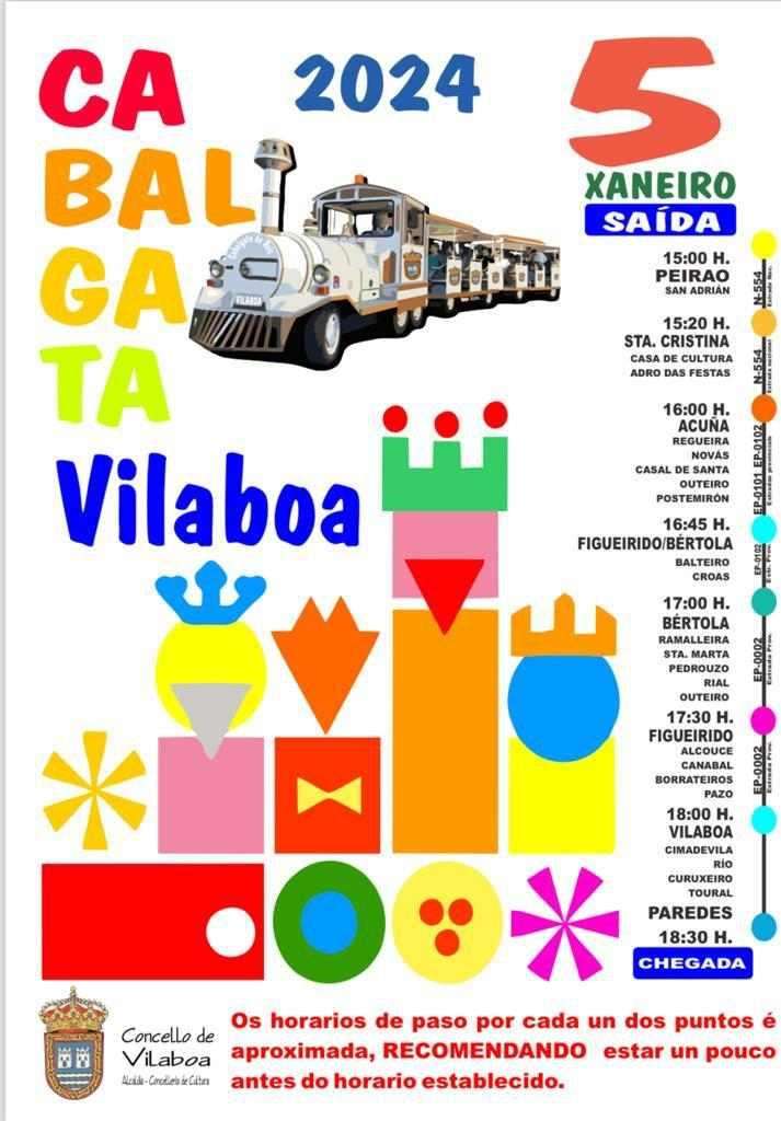 Cabalgata de Reis (2025) en Vilaboa