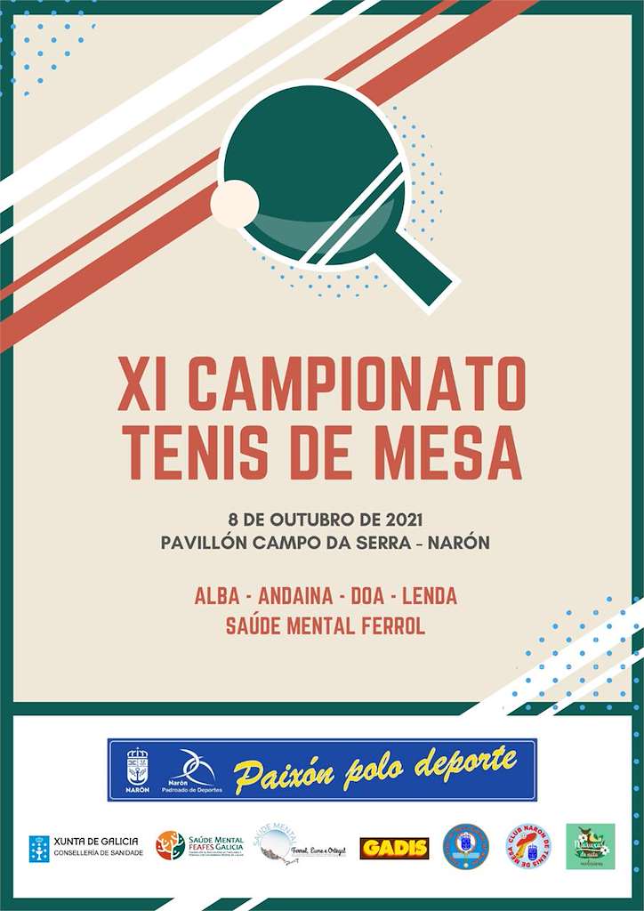 XI Campeonato de Tenis de Mesa en Narón