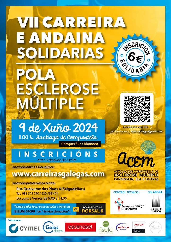 VI Carreira e Andaina Solidaria Pola Esclerose Múltiple en Santiago de Compostela