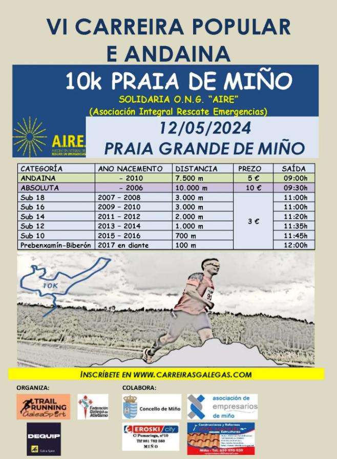 VI Carreira Popular 10K - Praia de Miño (2024)