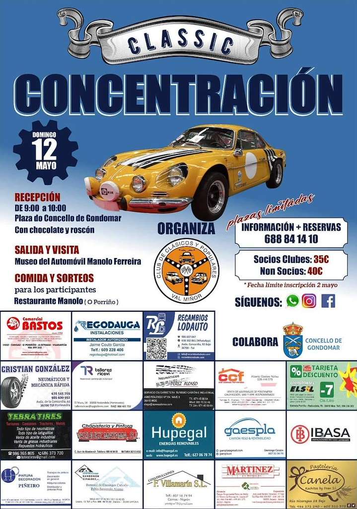 Concentración de Vehículos Clásicos Val Miñor (2024) en Gondomar