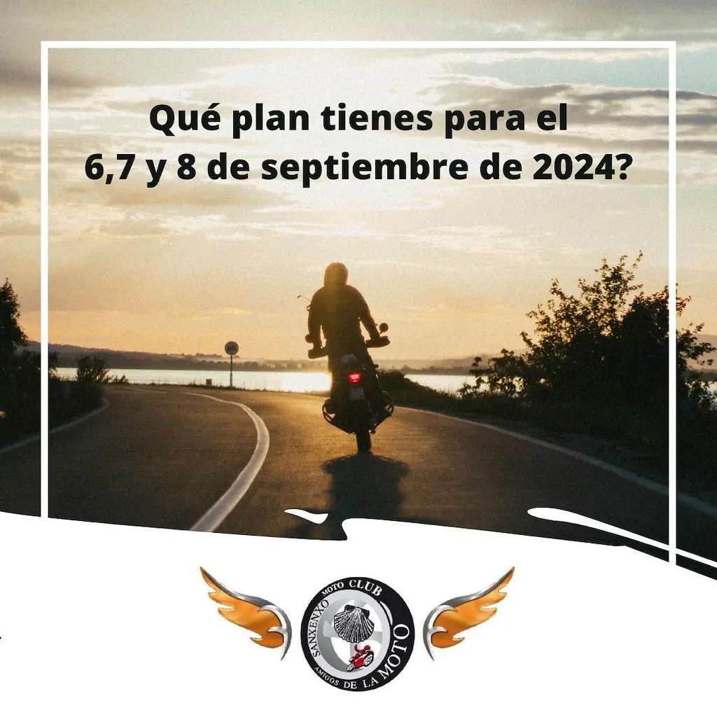 Concentración Internacional Moto Turística Rías Baixas (2024) en Sanxenxo
