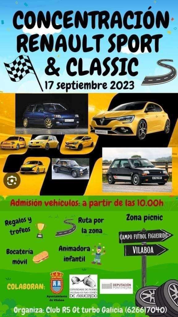Concentración Renault Sport & Classic en Vilaboa