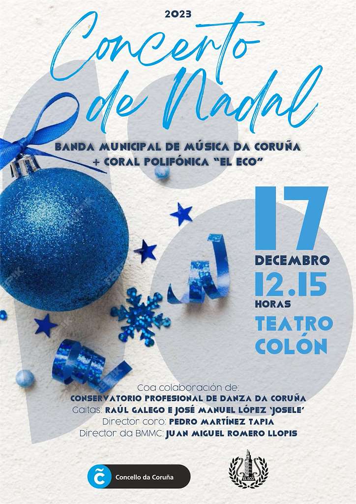 Concerto de Nadal da Banda Municipal en A Coruña