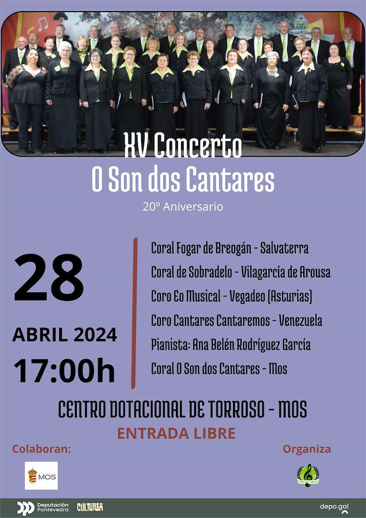XV Concerto O Son dos Cantares (2024) en Mos