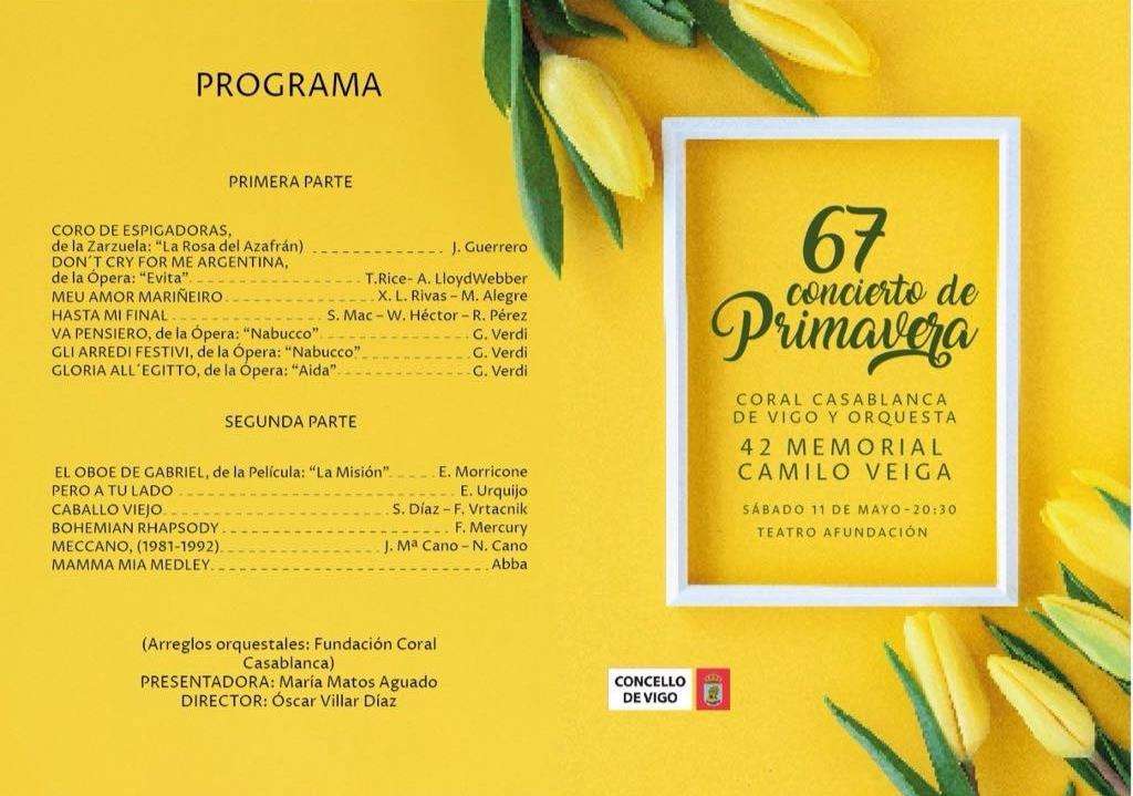 LXVI Concierto de Primavera - XLI Memorial Camilo Veiga en Vigo