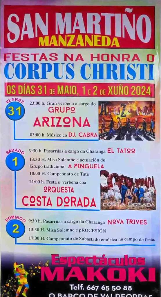 Corpus Christi de San Martiño en Manzaneda