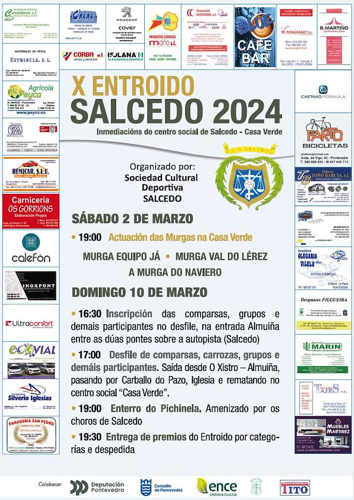 Desfile de Entroido de Salcedo (2024) en Pontevedra