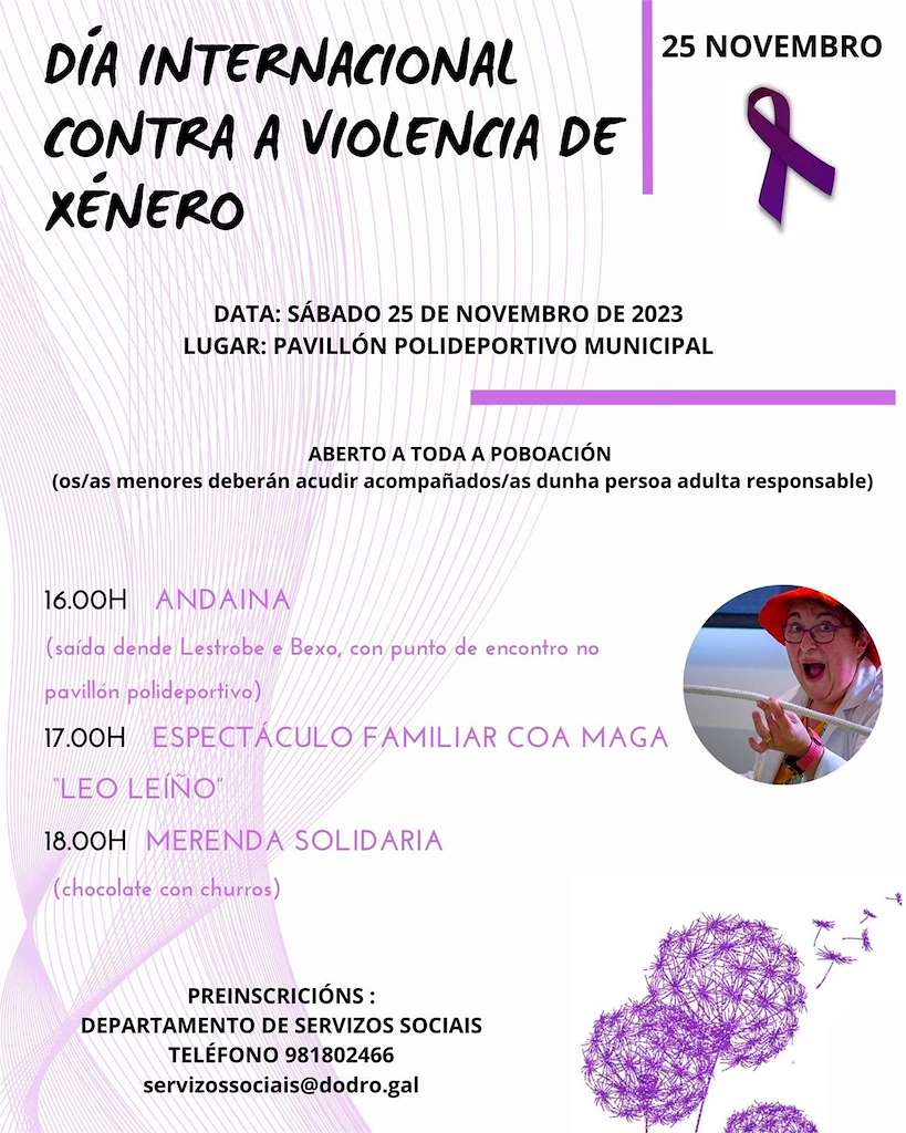 Día Internacional Contra a Violencia de Xénero en Dodro