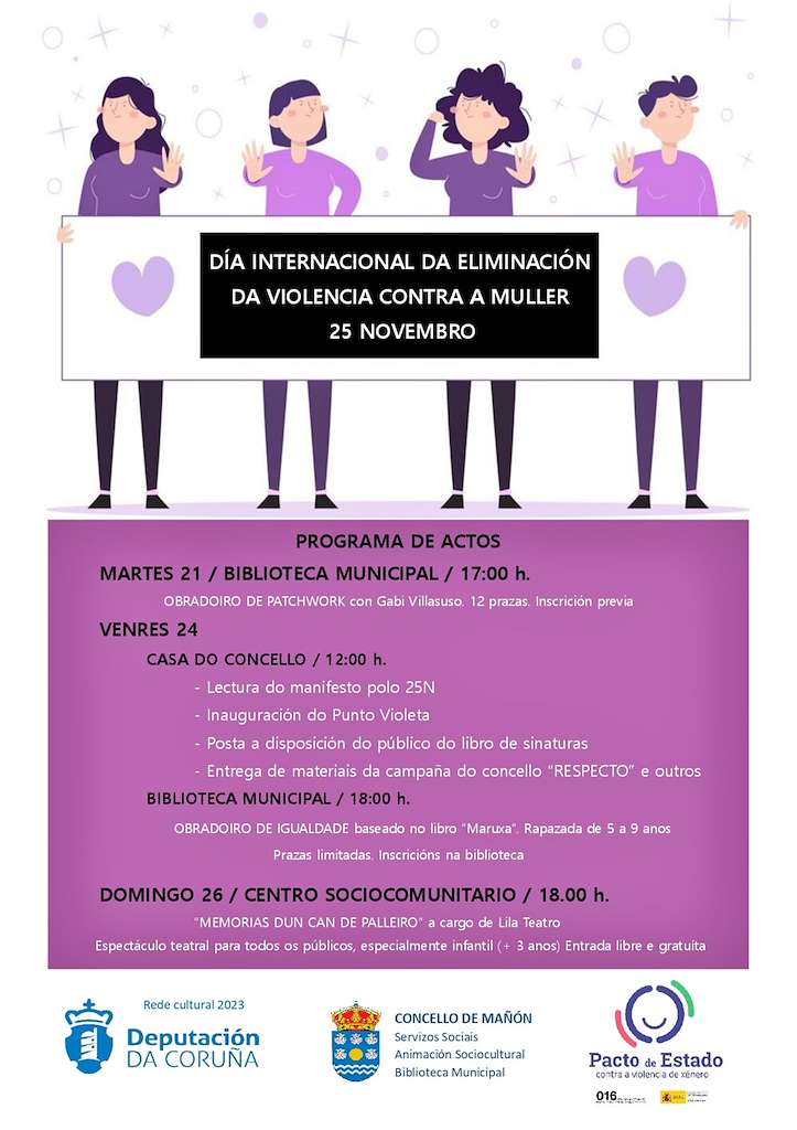 Día Internacional da Eliminación da Violencia Contra a Muller en Mañón