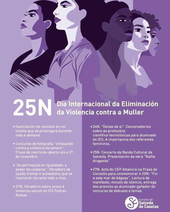 Día Internacional da Eliminación da Violencia Contra a Muller  en Salceda de Caselas