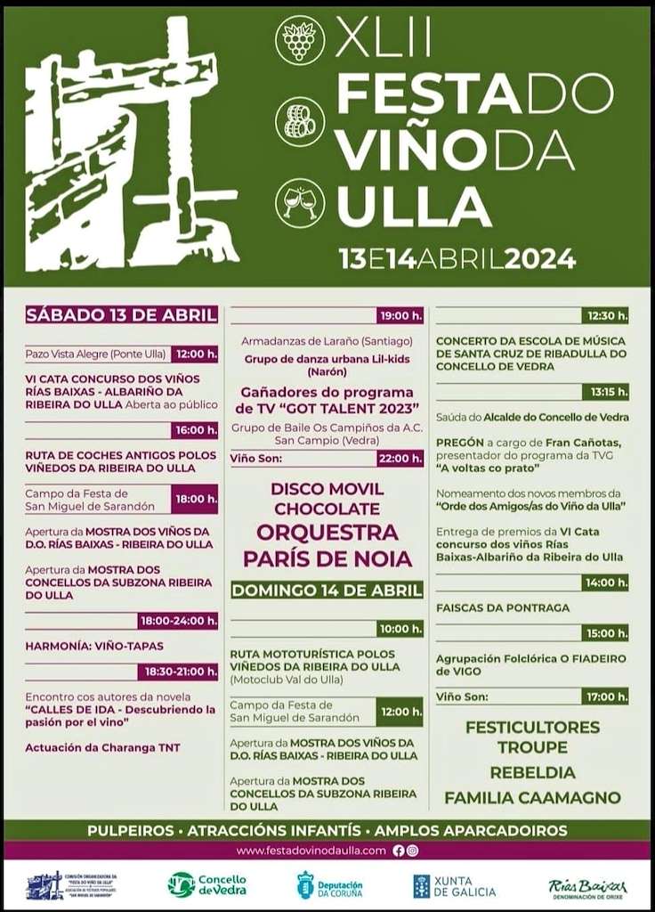 XLII Exaltación do Viño da Ulla (2024) en Vedra