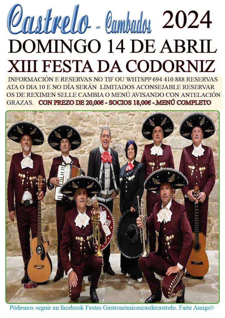 XIII Festa da Codorniz de Castrelo (2024) en Cambados
