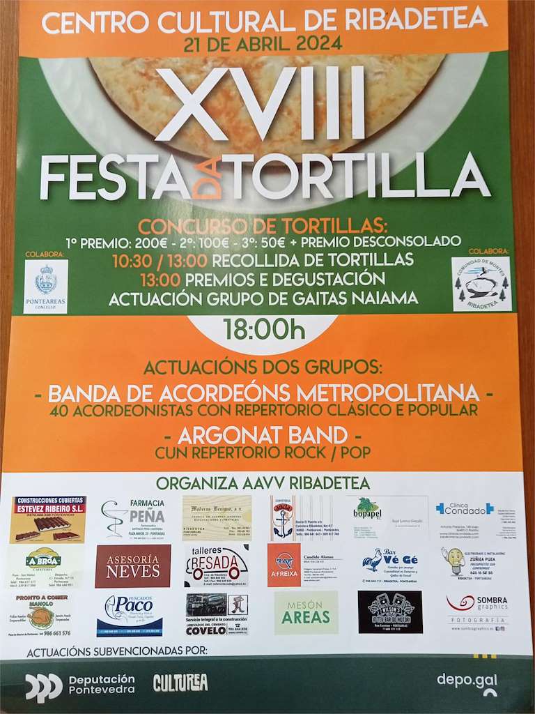 XVIII Festa da Tortilla de Ribadetea (2024) en Ponteareas