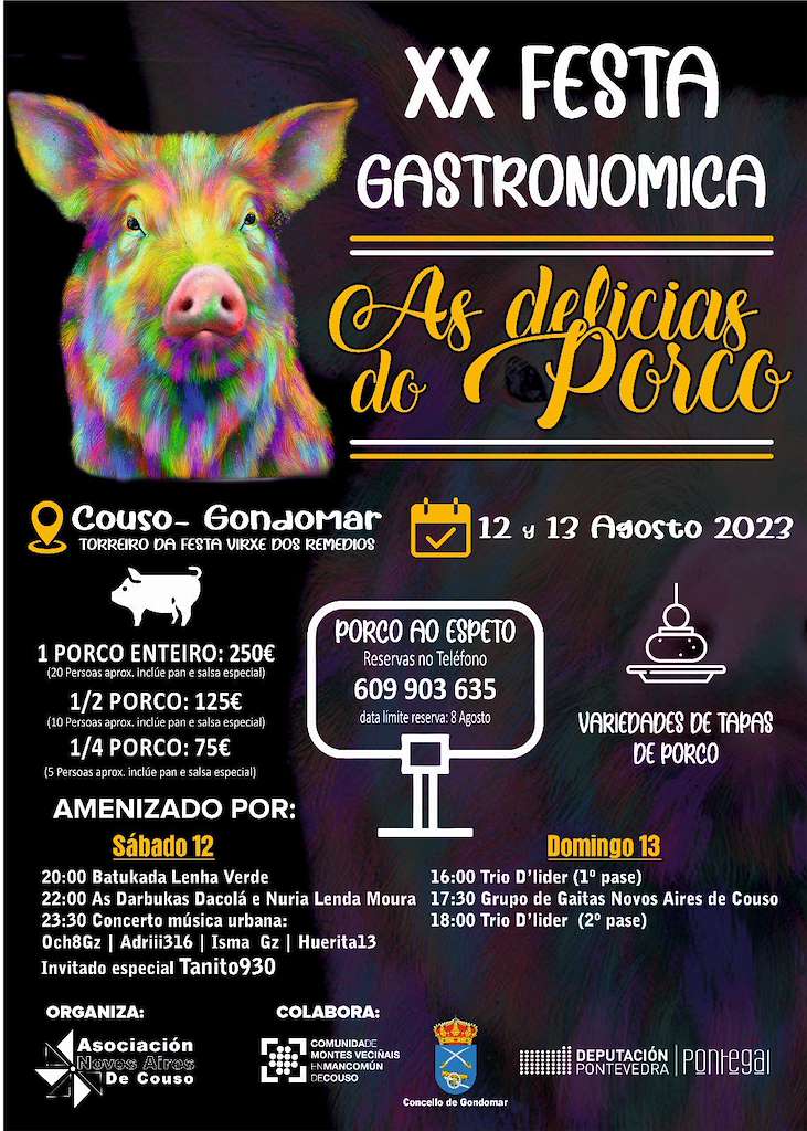 XX Festa das Delicias do Porco de Couso en Gondomar