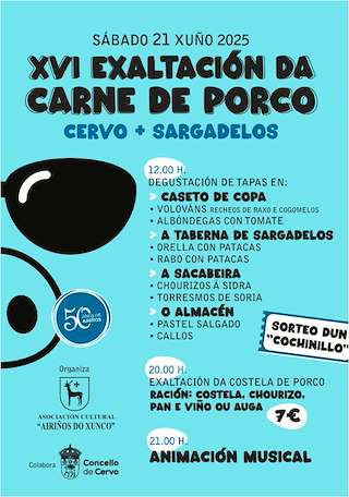 Fechas, información, programa, cartel, imágenes, mapa y ubicación de XVI Festa de Exaltación da Carne de Porco  en  Cervo