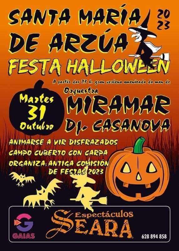 Festa de Halloween en Arzúa
