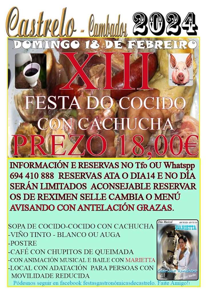 XIII Festa do Cocido con Cachucha de Castrelo en Cambados