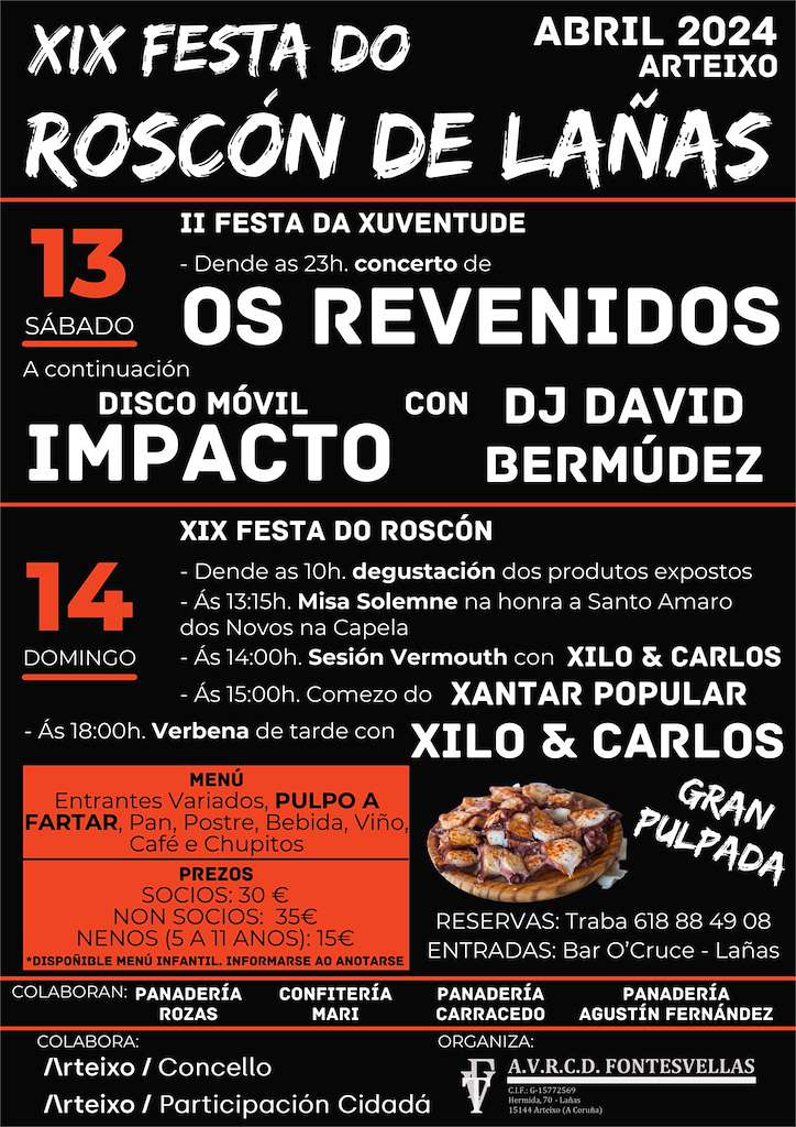 XIX Festa do Roscón de Lañas (2024) en Arteixo