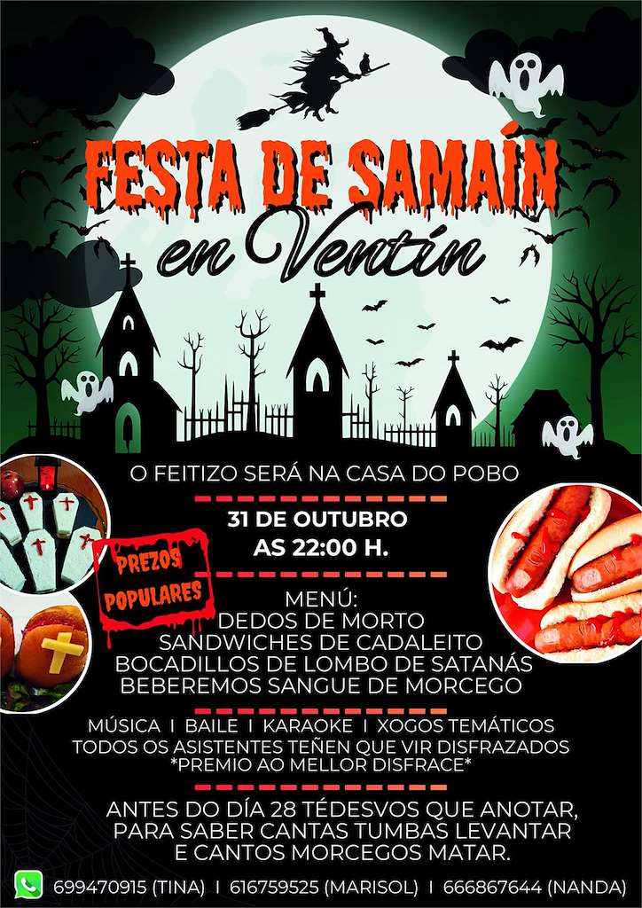 Festa do Samaín en Ventín en Fornelos de Montes