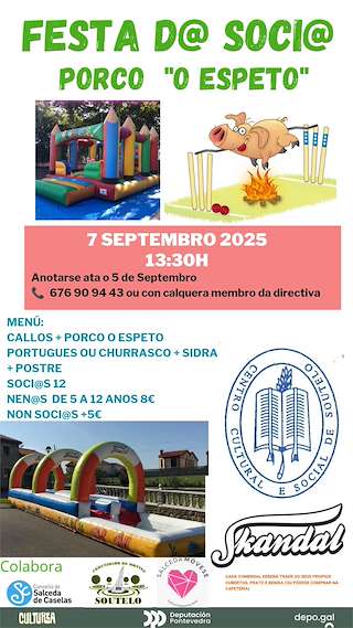 Fechas, información, programa, cartel, imágenes, mapa y ubicación de Festa do Socio de Soutelo  en  Salceda de Caselas
