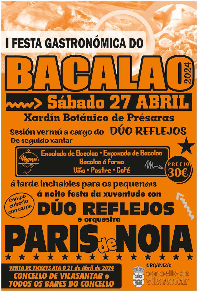 I Festa Gastronómica do Bacalao de Présaras (2024) en Vilasantar