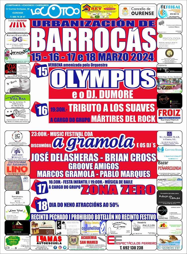 Festas na Urbanización de Barrocas en Ourense