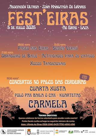 Fechas, información, programa, cartel, imágenes, mapa y ubicación de FestEiras  en  Laza