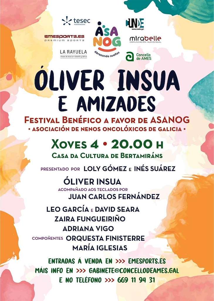 Festival Benéfico Óliver Insua e Amizades a Favor de Asanog en Ames