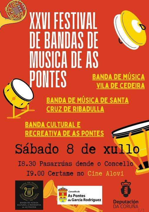 XXVI Festival de Bandas de Música en As Pontes de García Rodríguez