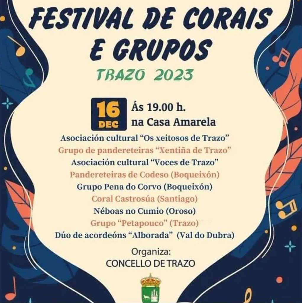 Festival de Corais e Grupos en Trazo