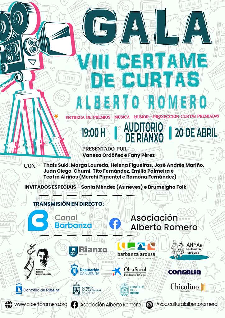 VIII Gala de Curtas Alberto Romero (2024) en Rianxo