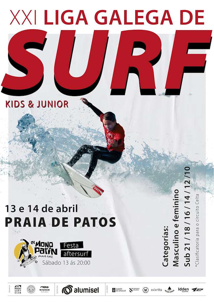 XXI Liga Galega de Surf - 1º Prueba Surf Kids y Junior (2024) en Nigrán