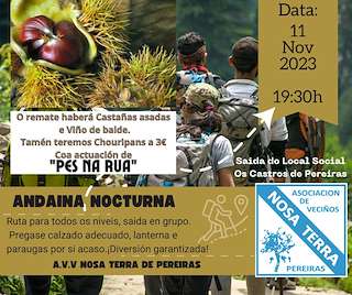 Andaina Nocturna e Magosto de Pereiras en Mos