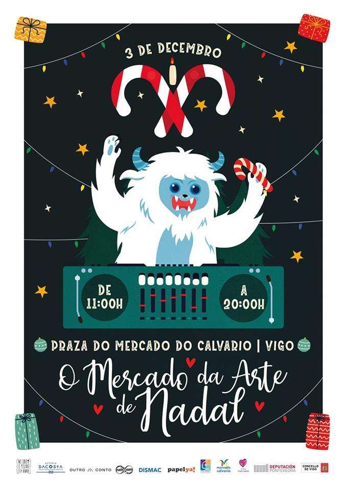 Mercado da Arte de Nadal do Calvario en Vigo