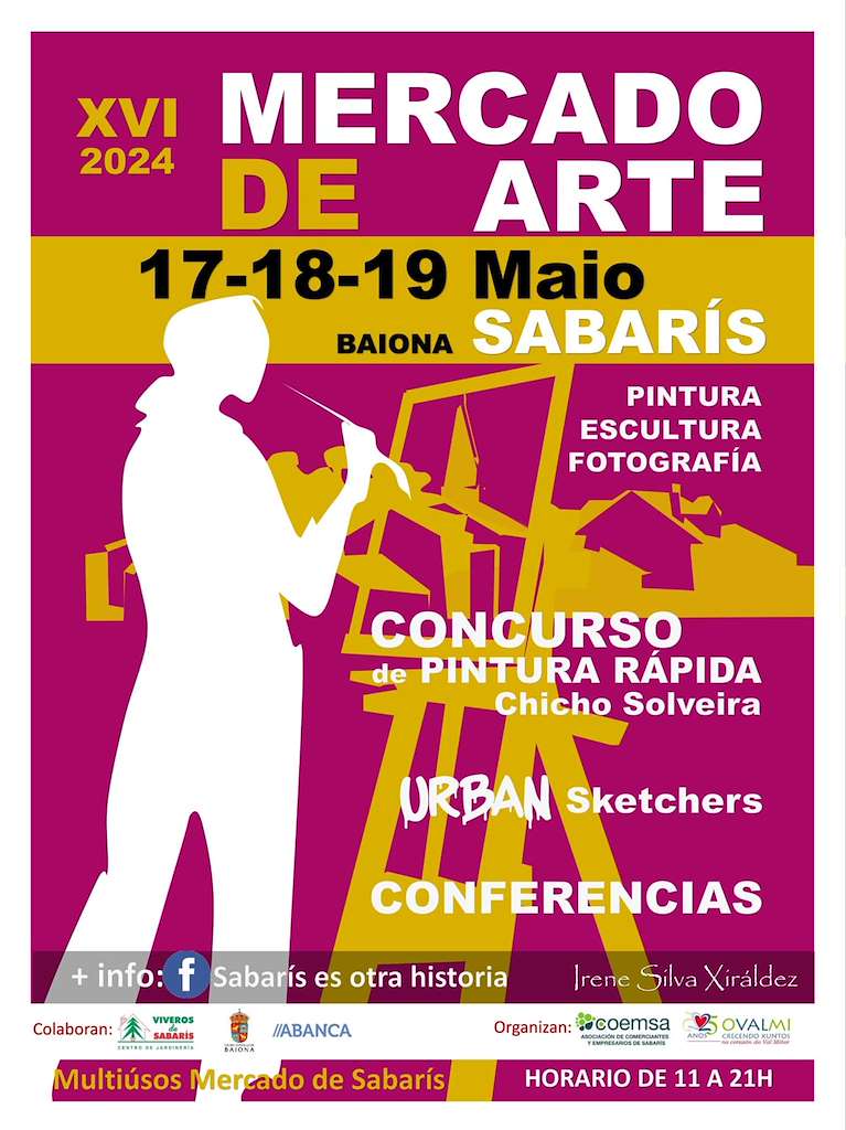 XV Mercado de Arte de Sabarís (2024) en Baiona