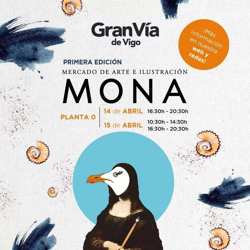 Mercado de Arte e Ilustración Mona  en Vigo