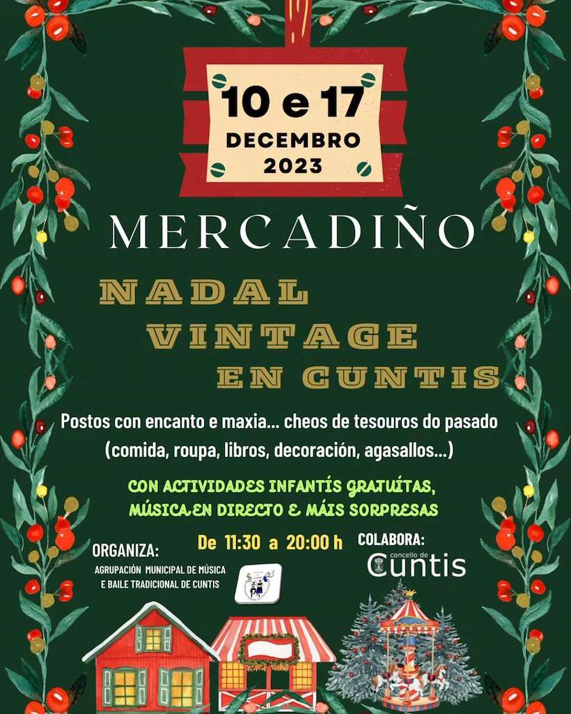 Mercado de Nadal Vintage en Cuntis