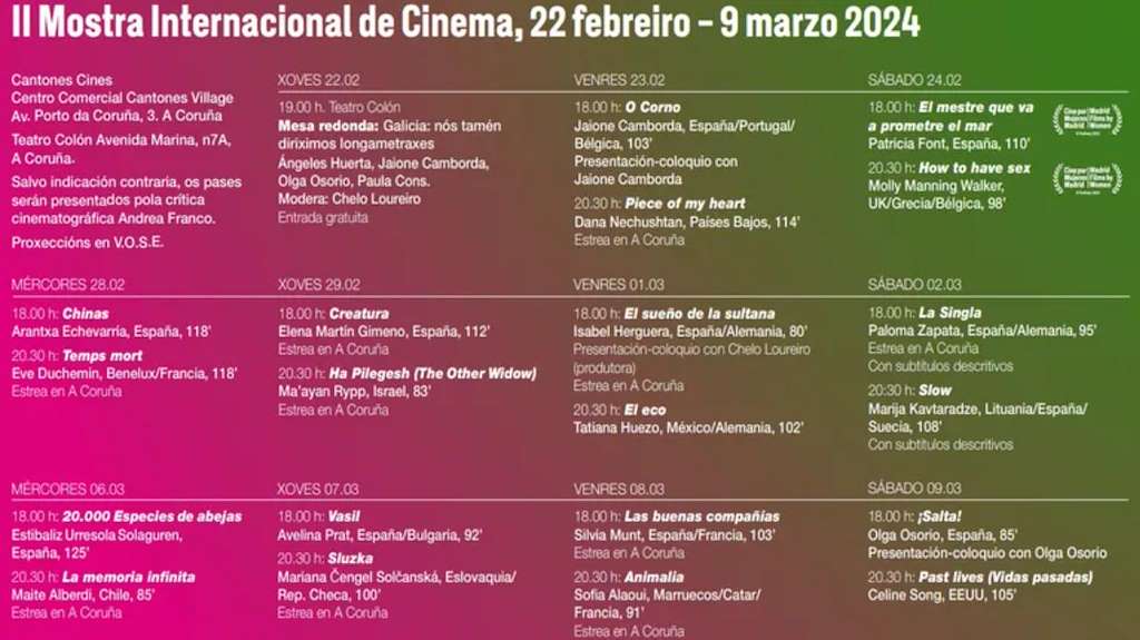 II Mostra Internacional de Cinema por Mulleres  en A Coruña