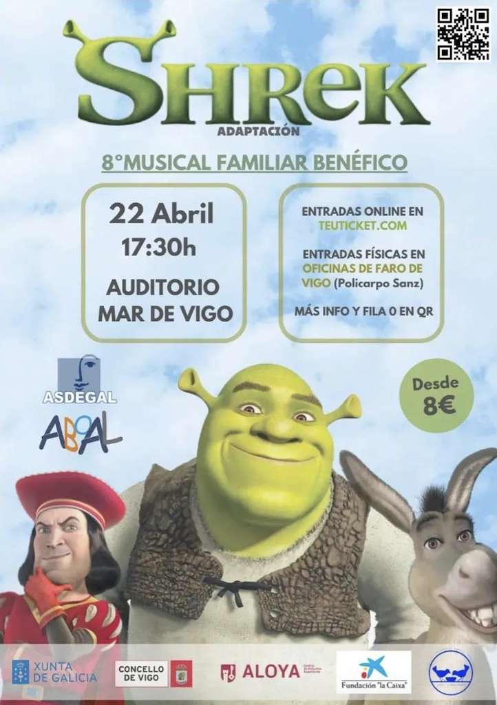 VIII Musical Familiar Benéfico - Shrek Adaptación  en Vigo