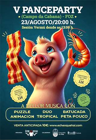 Fechas, información, programa, cartel, imágenes, mapa y ubicación de V Panceparty  en  Foz