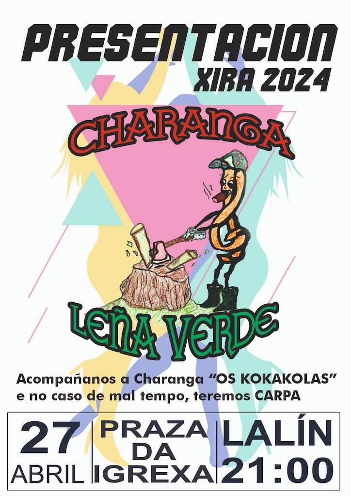 Presentación Charanga Leña Verde (2024) en Lalín