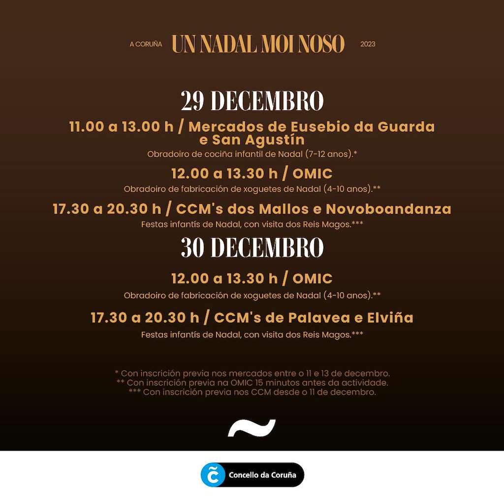 Programa de Nadal en A Coruña