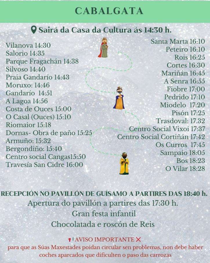 Programa de Nadal - Cabalgata de Reis en Bergondo