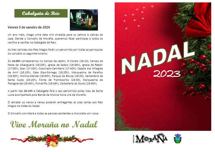 Programa de Nadal - Cabalgata de Reis en Moraña