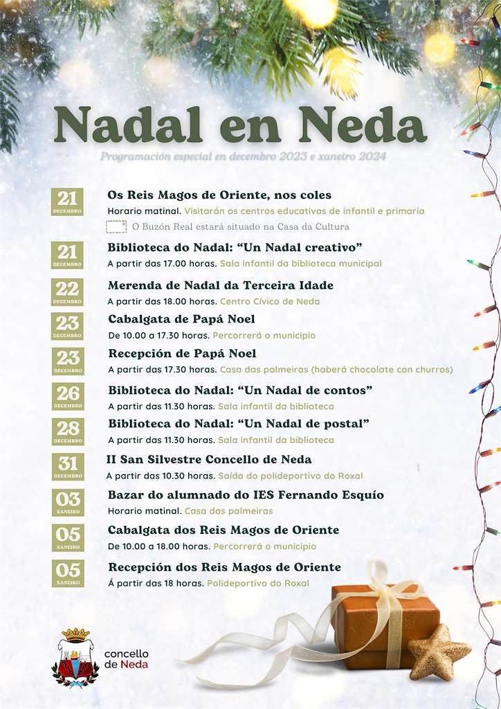 Programa de Nadal - Cabalgata de Reis  en Neda