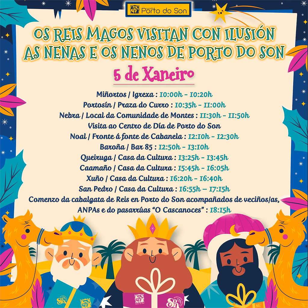 Programa de Nadal - Cabalgata de Reis  en Porto do Son